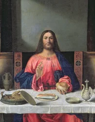La cena in Emmaus (dettaglio)